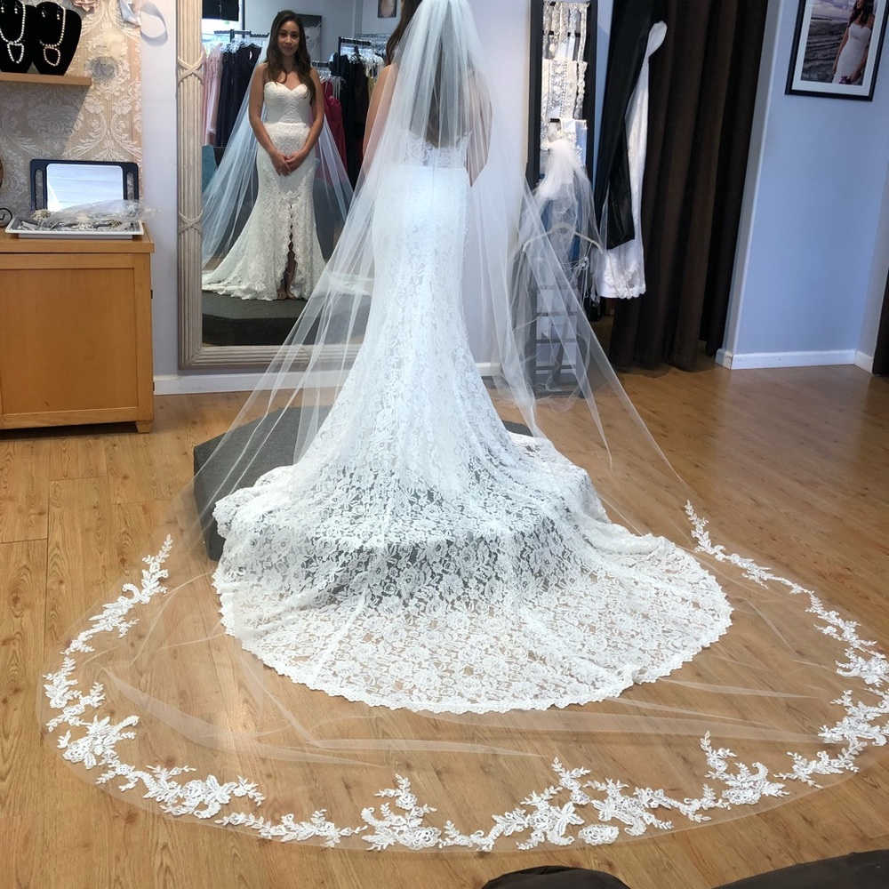 Wedding dress + veil